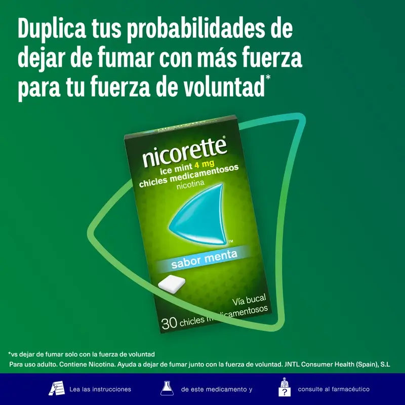 Nicorette Ice Mint 4 mg 30 gomme da masticare