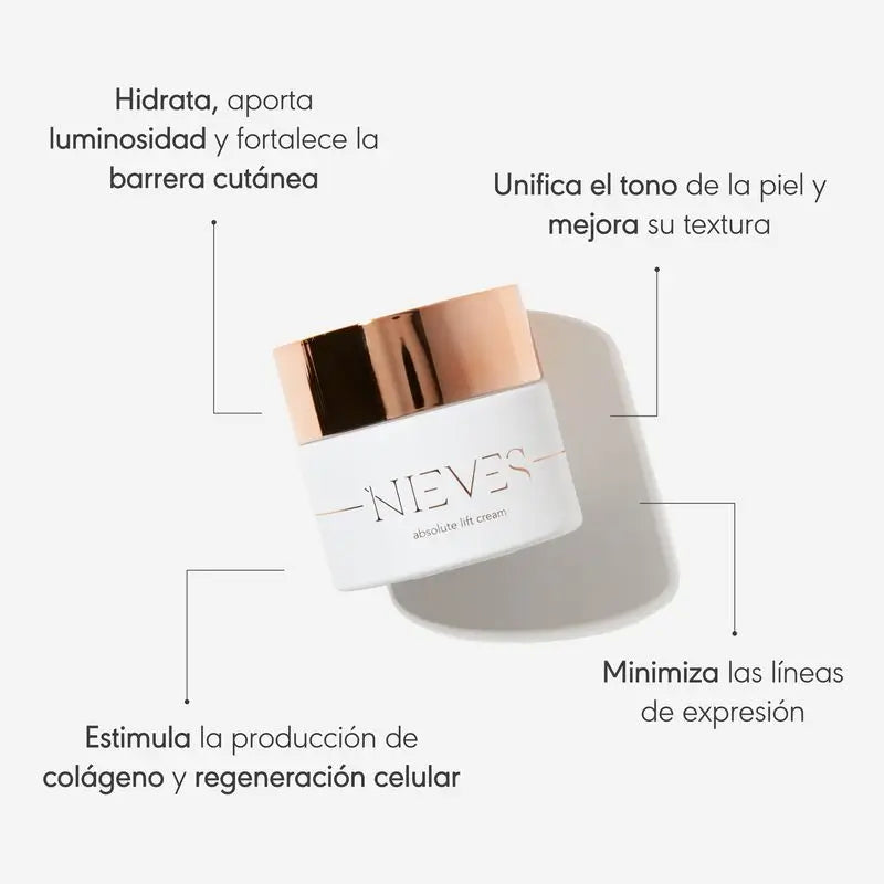 Nieves By Nieves Álvarez Crema rassodante viso Absolute Lift, 50 ml
