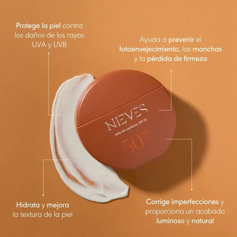 Nieves By Nieves Álvarez Perfezionatore Quotidiano SPF50, 50 ml