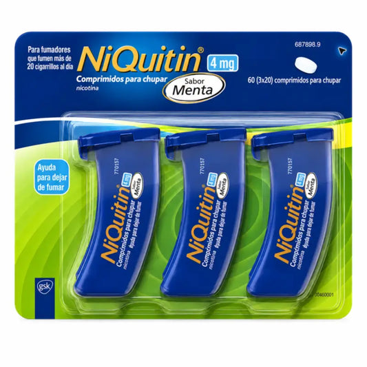 NiQuitin 4 mg menta piperita, 60 compresse da succhiare