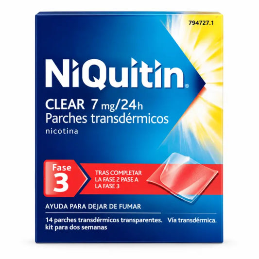 Niquitin Clear 7 mg, 14 cerotti transdermici 24H