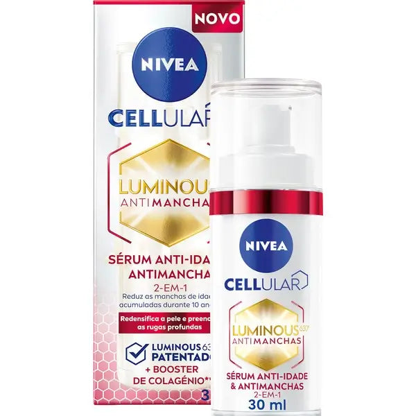 Nivea Cellular Luminous 630 2 In 1 Siero Viso Anti-Blemish e Anti-Età, 30 ml