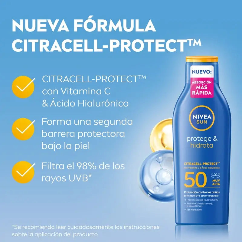 Nivea Sun Protect & Moisturise Sun Lotion Spf50+ 200Ml