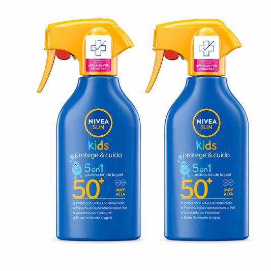 NIVEA Sun SPF50+ Protect & Moisturise Latte solare idratante, 400 ml, confezione da 2