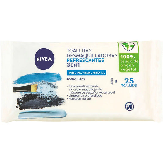 NIVEA Salviette struccanti rinfrescanti biodegradabili (pelle normale/mista)