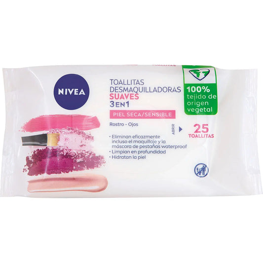 NIVEA Salviette struccanti biodegradabili - Delicate (pelle secca/sensibile)