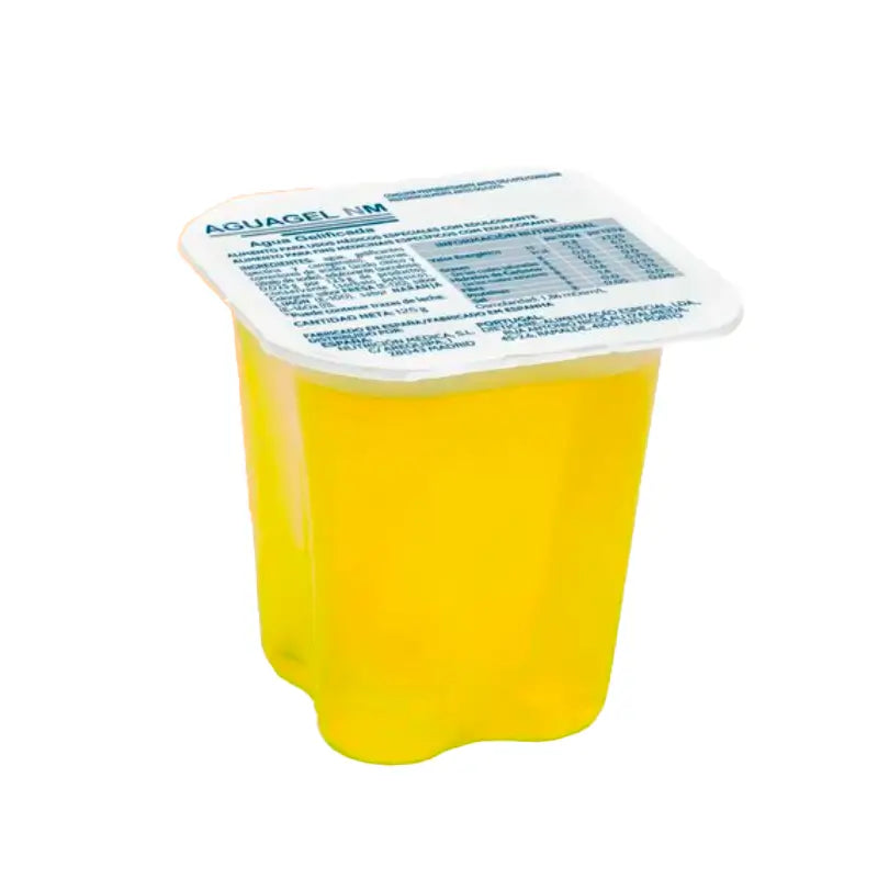 Aguagel al gusto di limone, 125 g x 24 tazze, Cantabria Labs Medical Nutrition