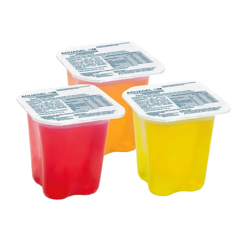 Aguagel al gusto di arancia, 125 g x 24 bicchieri, Cantabria Labs Medical Nutrition