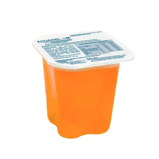 Aguagel al gusto di arancia, 125 g x 24 bicchieri, Cantabria Labs Medical Nutrition