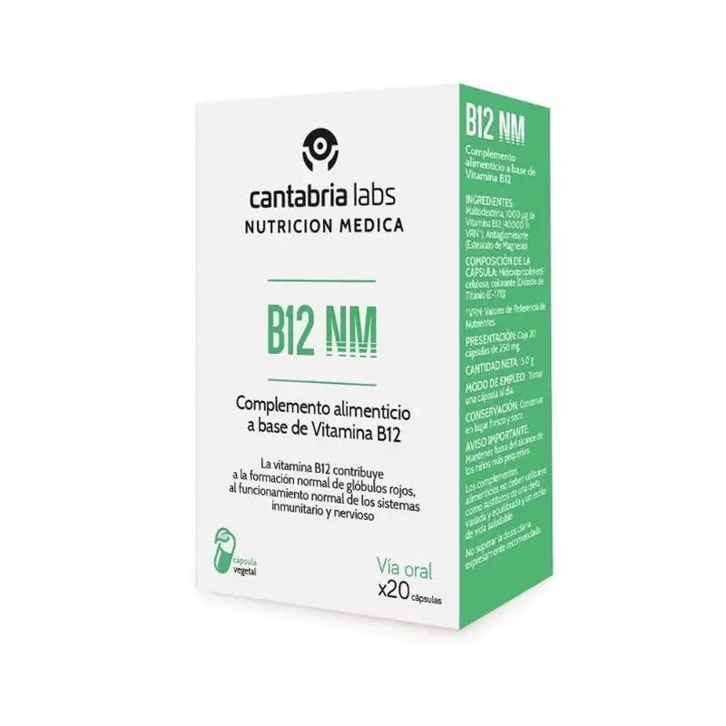 B12 NM 20 Capsule, Cantabria Labs Medical Nutrition