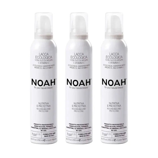 Spray per capelli alla vitamina E di Noè, confezione da 3 x 250 ml.