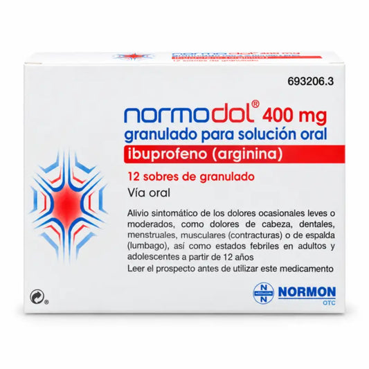 Normodol 400 mg, 12 bustine di granulato per soluzione orale