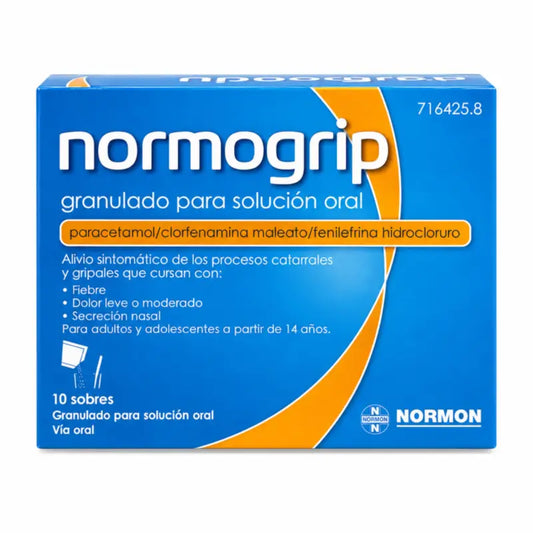 Normogrip Granuli per soluzione orale, 10 bustine