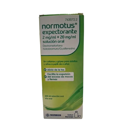 Normotus Espettorante 2 mg/ml + 20 mg/ml Soluzione orale 1 flacone, 200 ml