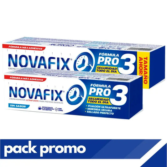 Novafix Pack Pro3 Senza sapore , 71 gr + 50 gr in omaggio