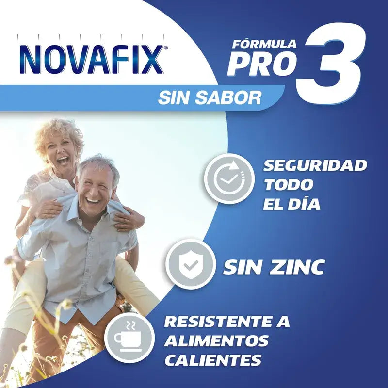 Novafix Pro3 Crema adesiva per protesi dentarie senza sapore , 50 g