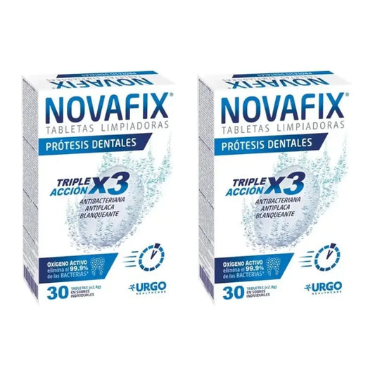Novafix Compresse detergenti 3 in 1 Duplo, 2 x 30 compresse