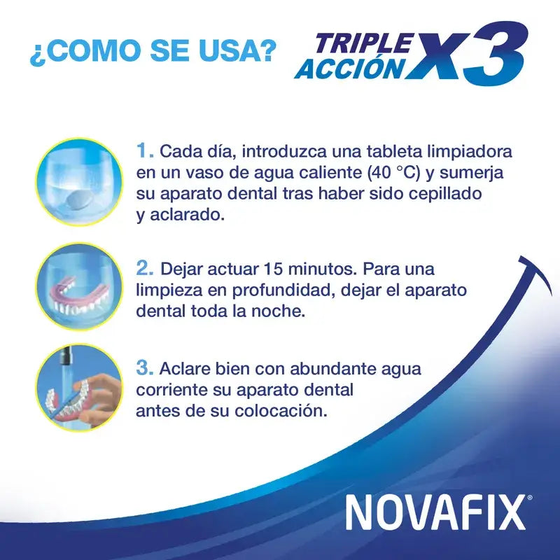 Novafix Compresse detergenti a tripla azione, 96 unità