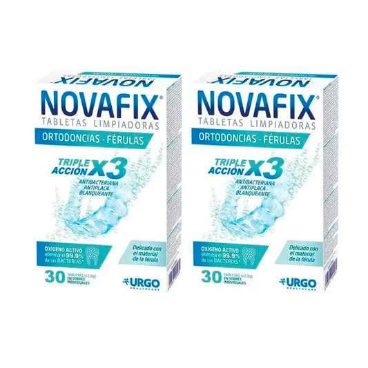 Novafix Compresse e bite ortodontici, 2 x 30 unità