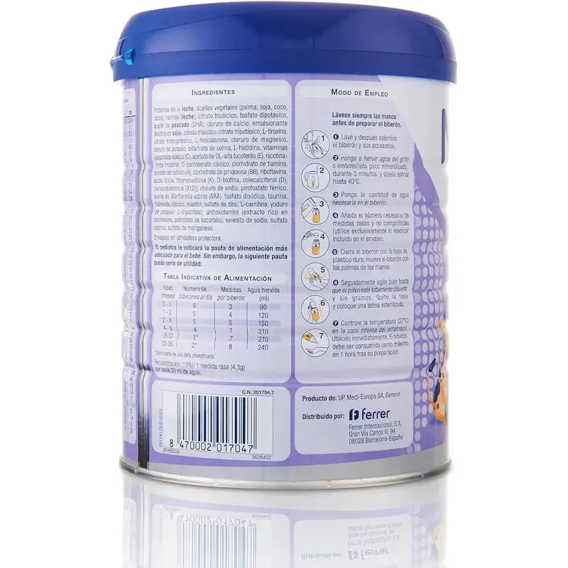 Novalac Ae Latte per lattanti 0-36 mesi, Anti costipazione, 800 g