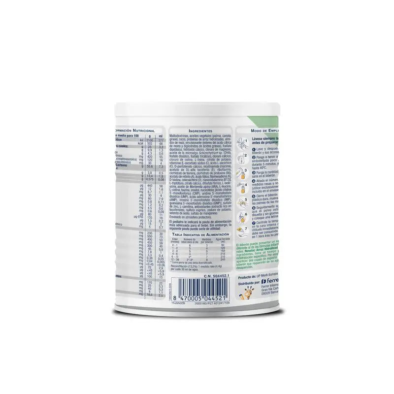 Novalac Riso idrolizzato 400 g, 1 vasetto Neutro