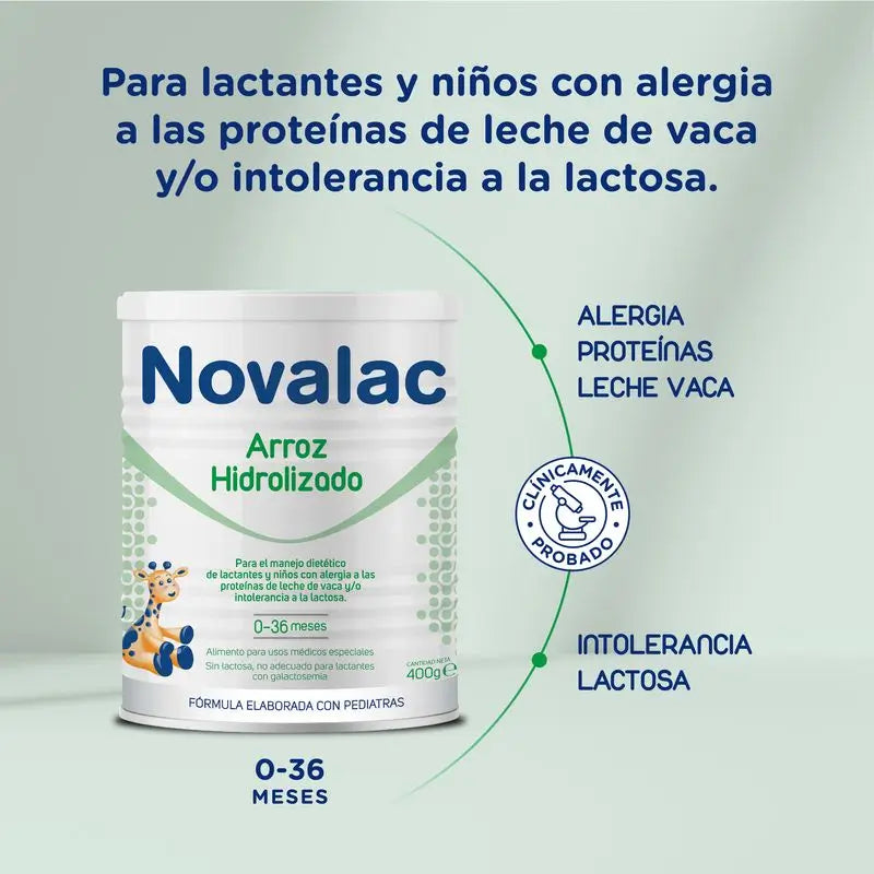 Novalac Riso idrolizzato 400 g, 1 vasetto Neutro