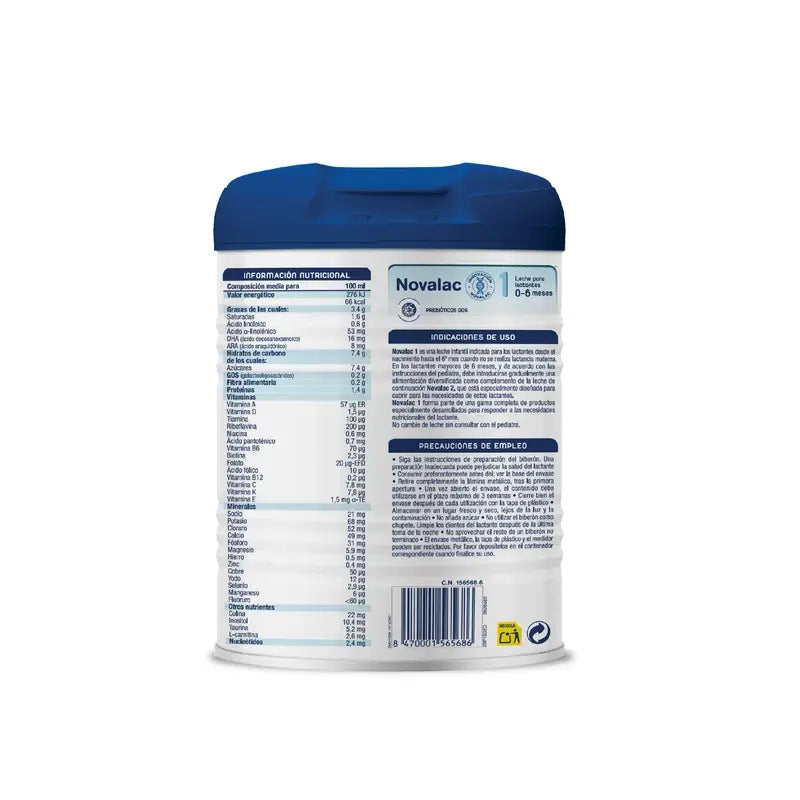 Novalac 1 Latte di avviamento, confezione 8 X 800 g
