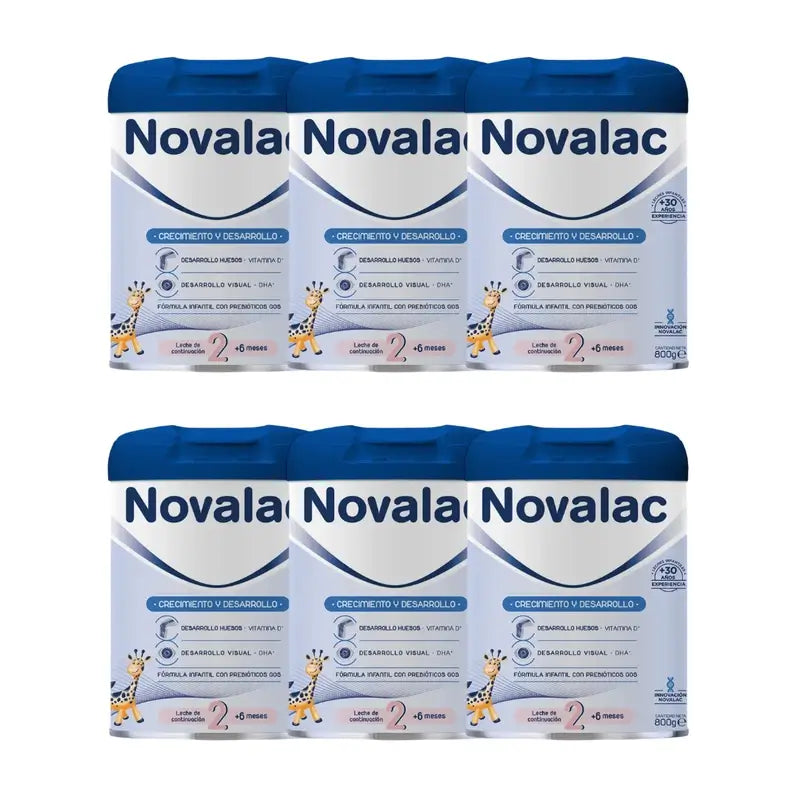 Novalac 2 Latte, confezione da 6X800 Gr.