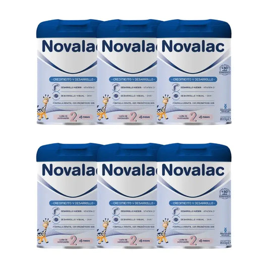 Novalac 2 Latte, confezione da 6X800 Gr.