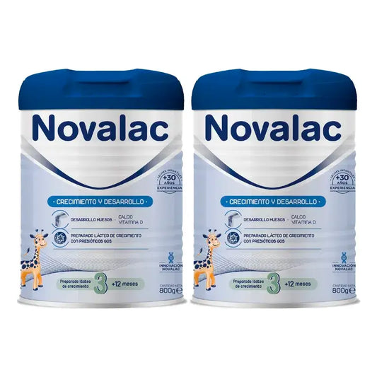 Novalac 3 Latte di crescita, 2X800 Gr