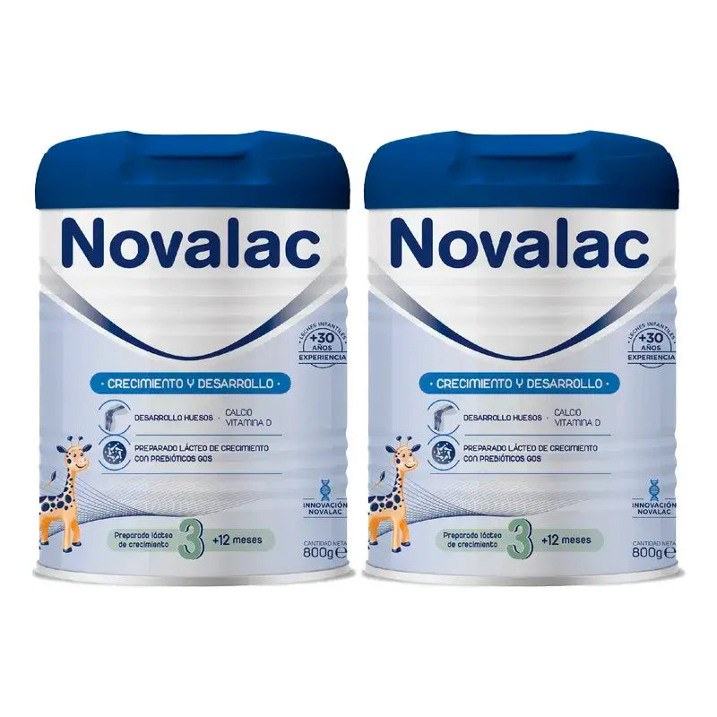 Novalac 3 Latte di crescita, 2X800 Gr