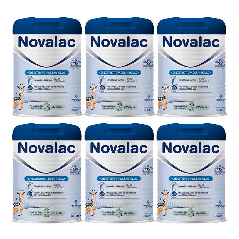 Novalac 3 Latte di crescita, 6X800 Gr