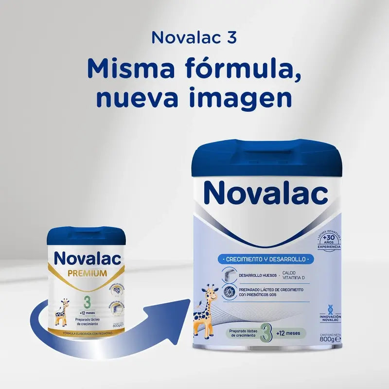 Novalac 3 Latte di crescita, 8X800g