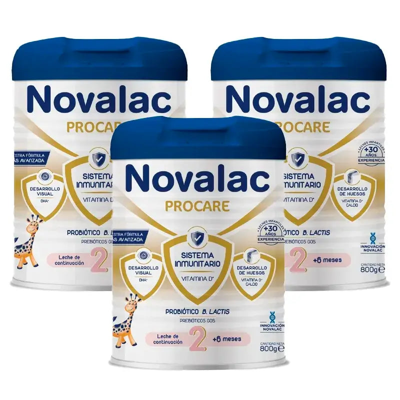 Novalac Procare 2 Latte di proseguimento, 3X800 Gr
