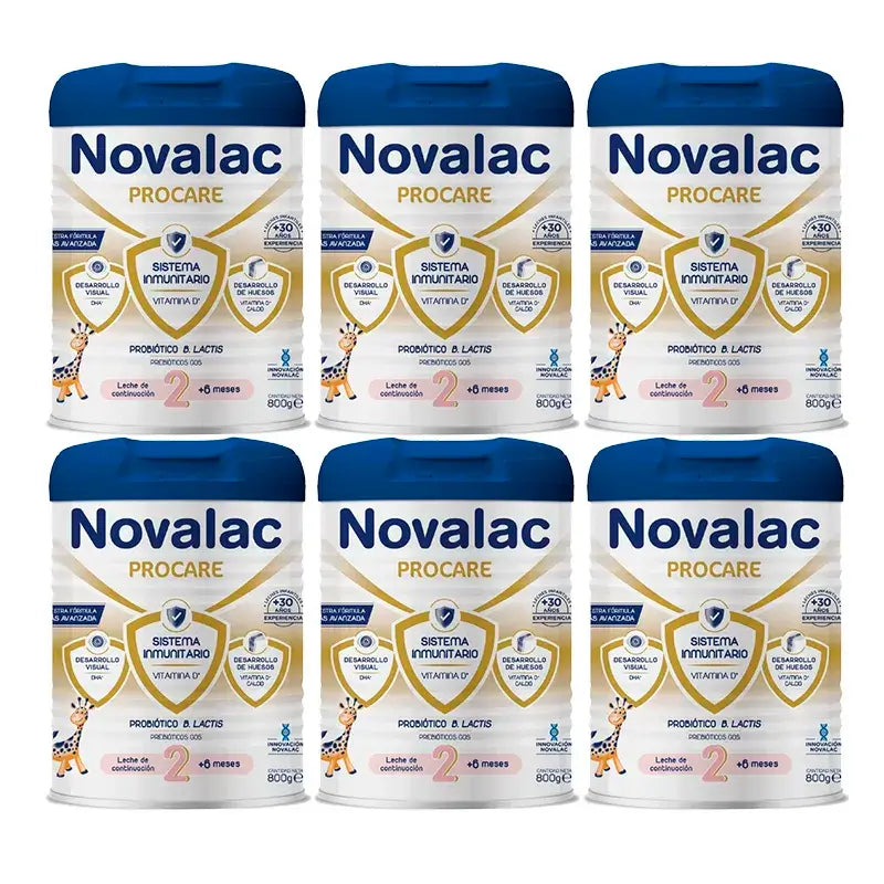 Novalac Proactive 2 Latte per l'alimentazione, 6X800 Gr