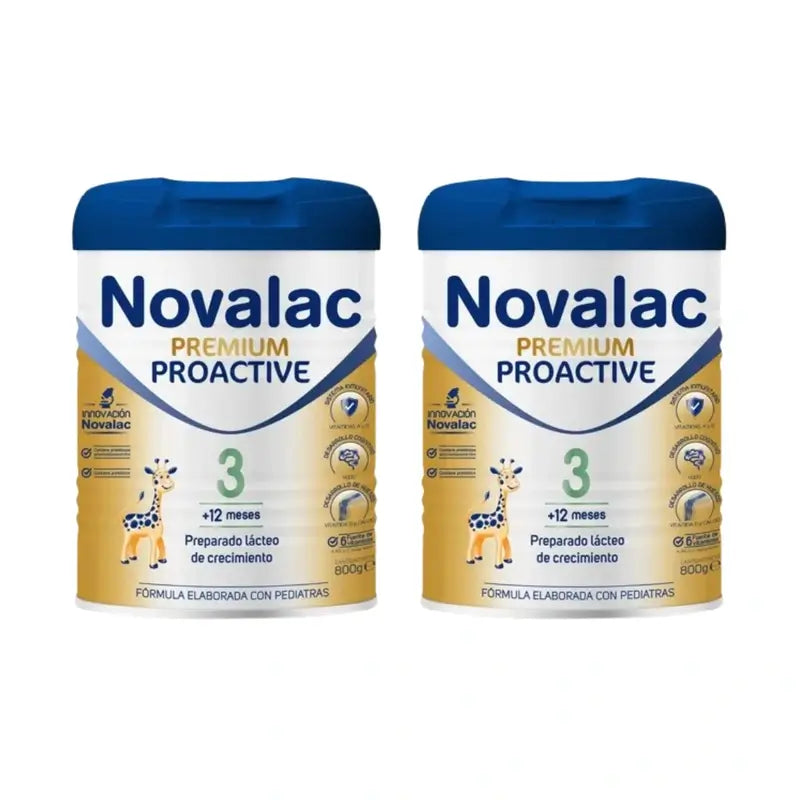 Novalac Premium Proactive 3 Latte per la crescita, 2X800g