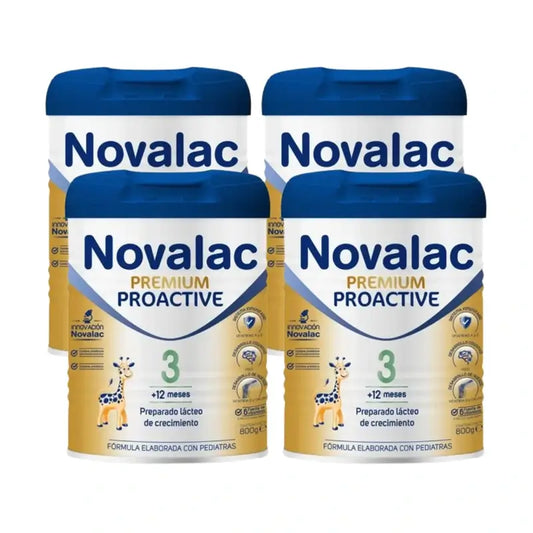 Novalac Premium Proactive 3 Latte di crescita, 4X800 Gr