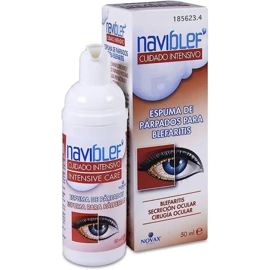 Novax Naviblef Trattamento intensivo della blefarite Schiuma palpebrale, 50 ml