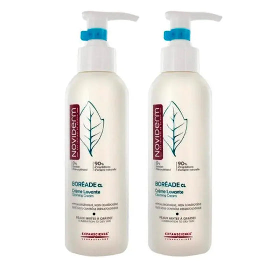 Noviderm Boreade Crema Lavante, Confezione 2 x 200 ml