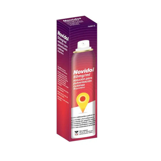 Novidol 50Mg/Ml Spray Cutaneo Soluzione Spray, 50 ml