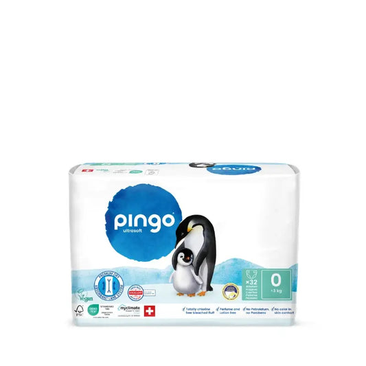 Pingo - Pannolini ecologici Taglia 0 (<3 kg) 32 pezzi