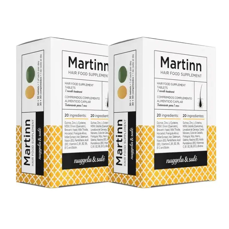 Nuggela Martinn De Nugella & Sule Accion Capil+Accion Depu, Confezione 2 x 60 Compresse