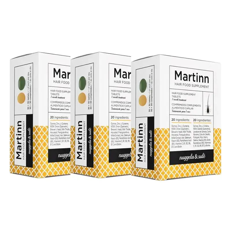 Nuggela Martinn De Nugella & Sule Accion Capil+Accion Depu, Confezione 3 x 60 Compresse