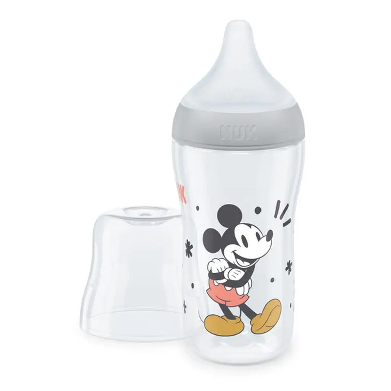 Nuk Perfect Match Pp Biberon in silicone 0-6M M-Flow Topolino Grigio , 260 ml