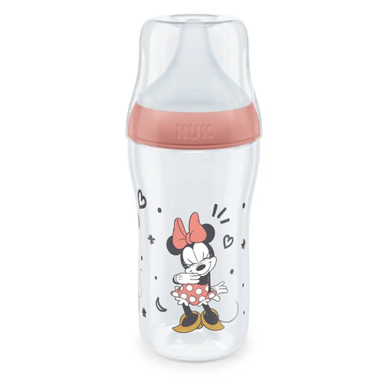 Nuk Perfect Match Pp Biberon in silicone 0-6M M-Flow Topolino Rosso , 260 ml