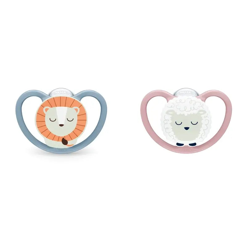 Succhietto notturno Nuk Nuk Space 18-36 in silicone 1 pz.