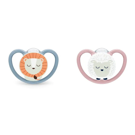 Succhietto notturno Nuk Nuk Space 18-36 in silicone 1 pz.