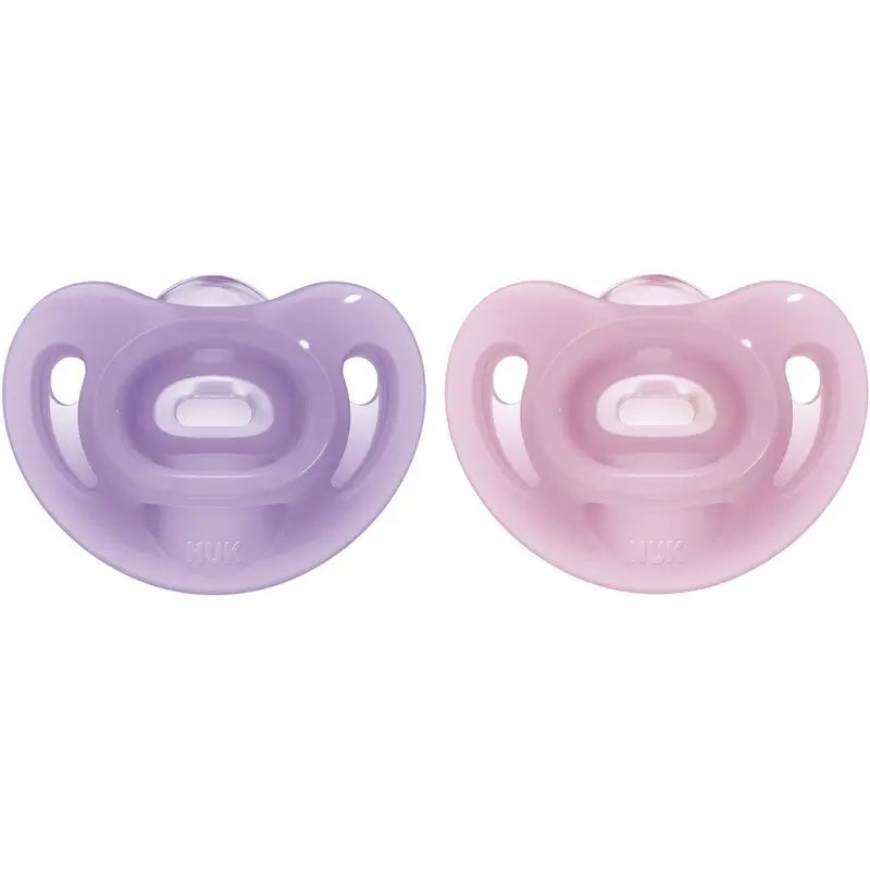 Succhietto Nuk Sensitive 6-18 in silicone 2Ud.