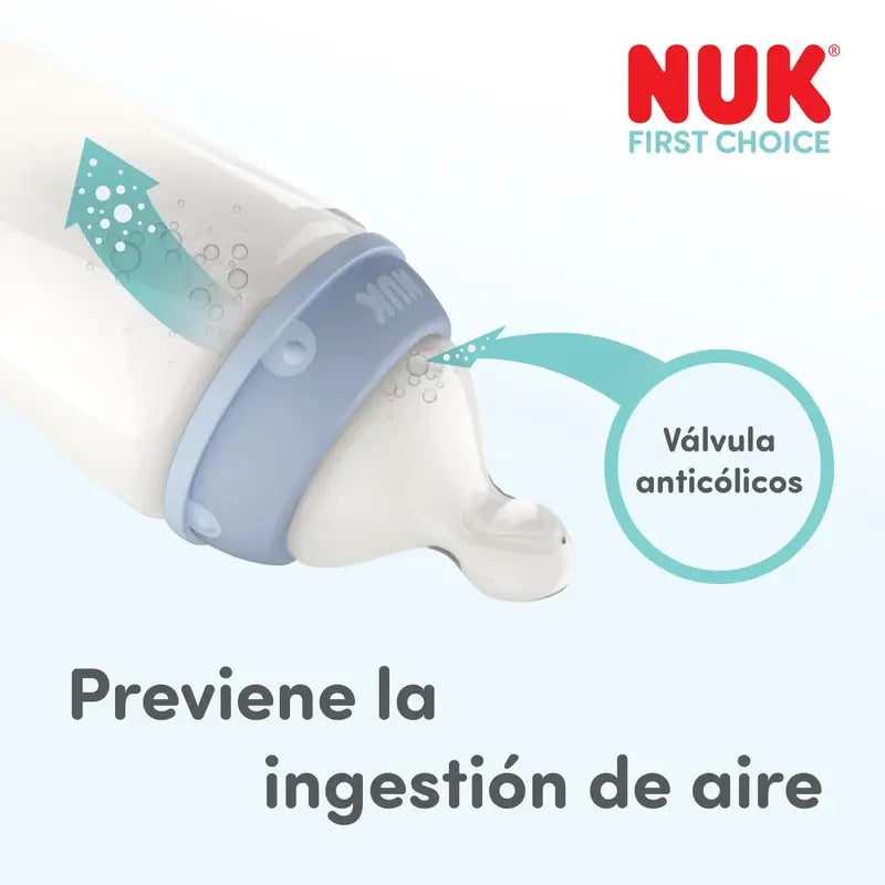 NUK First Choice+ Biberon da 300 ml, tettarella M, 3 mesi+, Koala