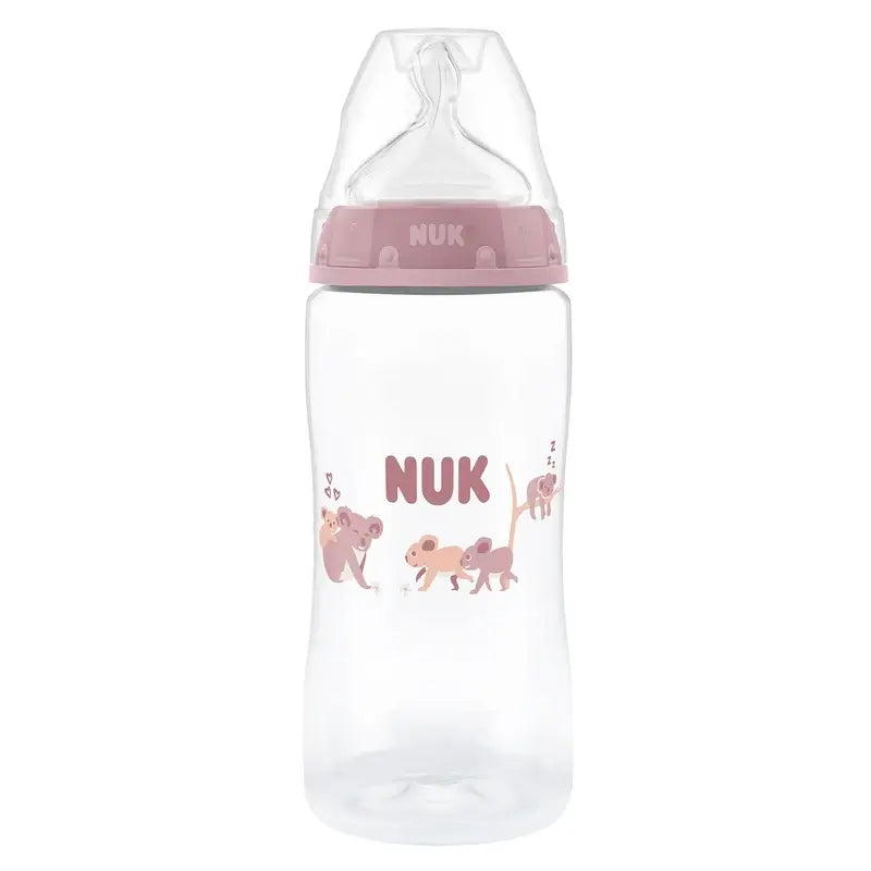 NUK First Choice+ Biberon da 300 ml, tettarella M, 3 mesi+, Koala